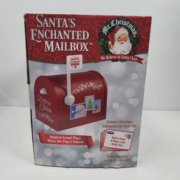 Mr. Christmas Santa's Enchanted Mailbox With Magical Sound NOB - Picture 4 of 9